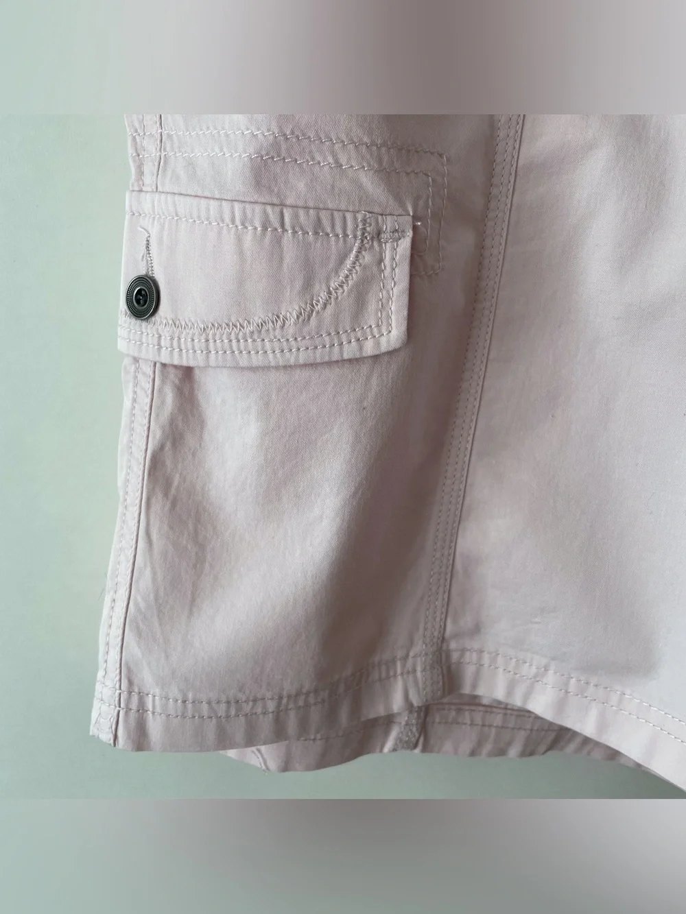 Style & Co. Light Pink Shorts Cotton Midrise Comfort Waist Size 18W